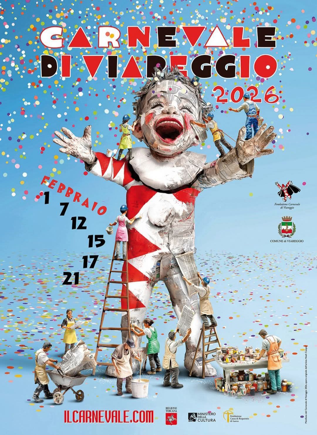 Presentato il Manifesto Ufficiale del Carnevale di Viareggio 2026